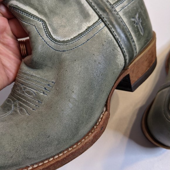 {SOLD} Frye | Billy Short Boot Green - Picture 6 of 8